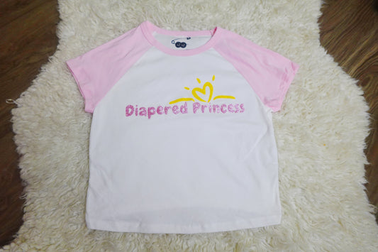 (XL/XXL) Diaper Princess / Glitter Crop Top