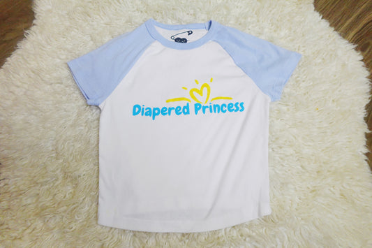 (S/M) Diaper Princess / Glitter Crop Top