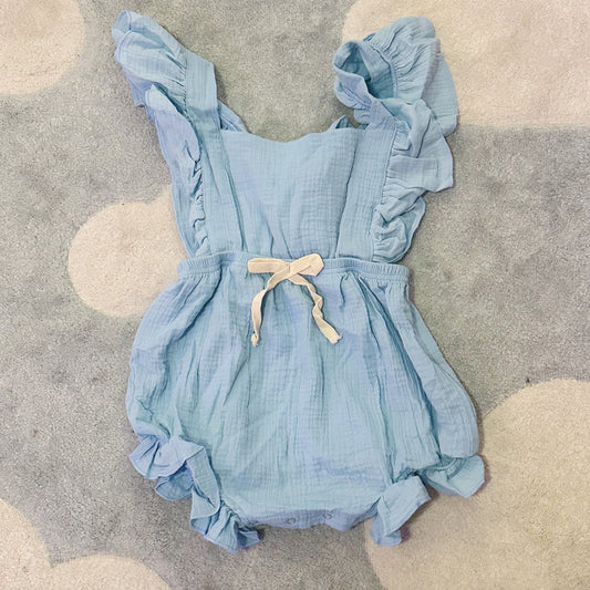 Small Baby Blue backless |Amelia Romper