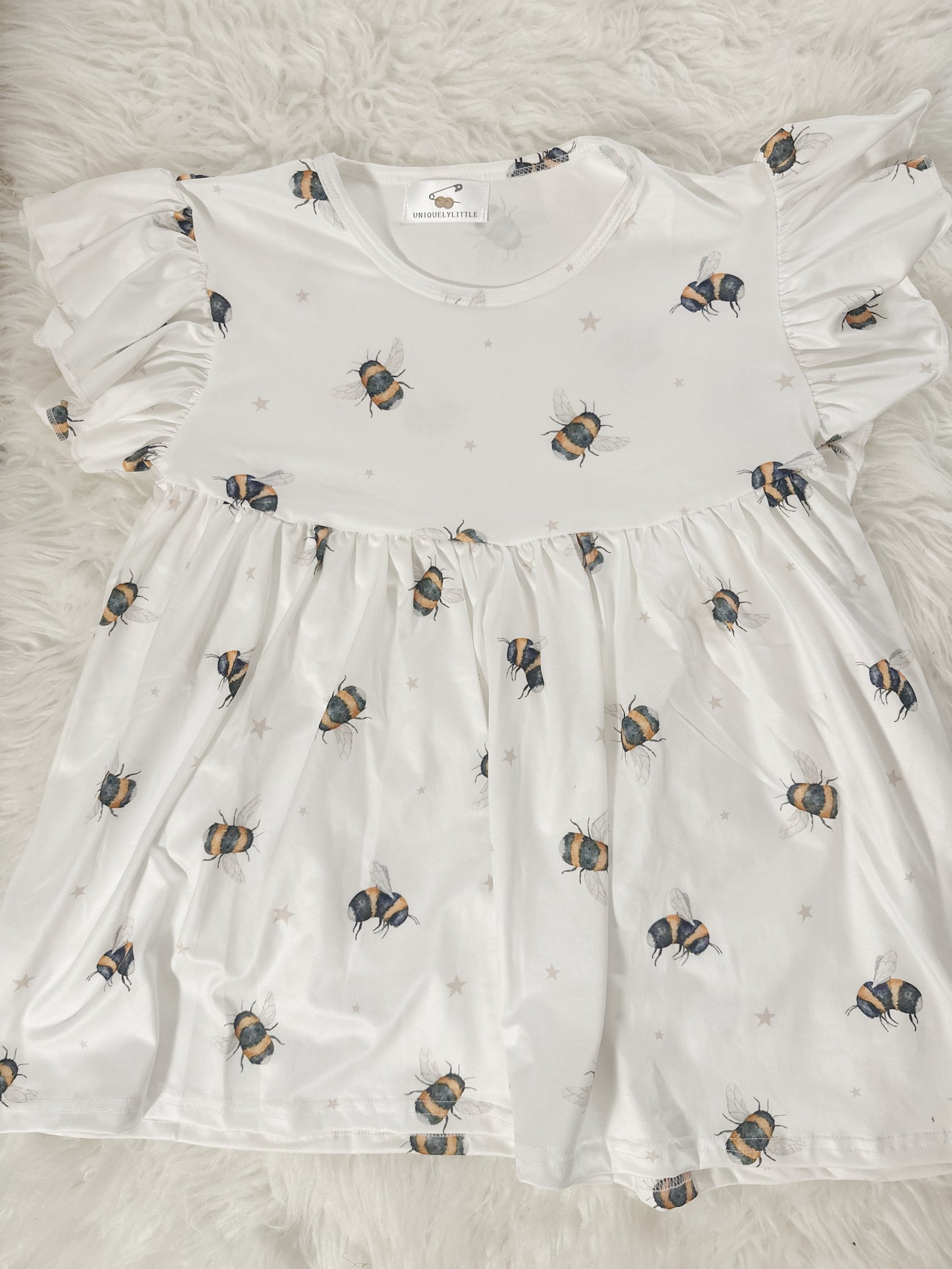 Buzzing Bees Baby Doll Top