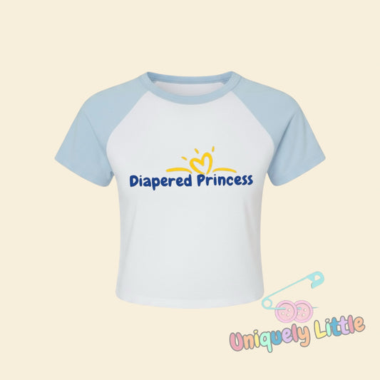 All Glitter Diapered Princess Tshirt