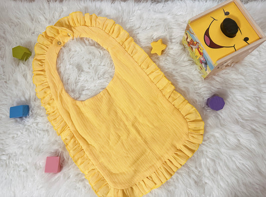 Sunflower Honey | Seersucker Cotton Bib