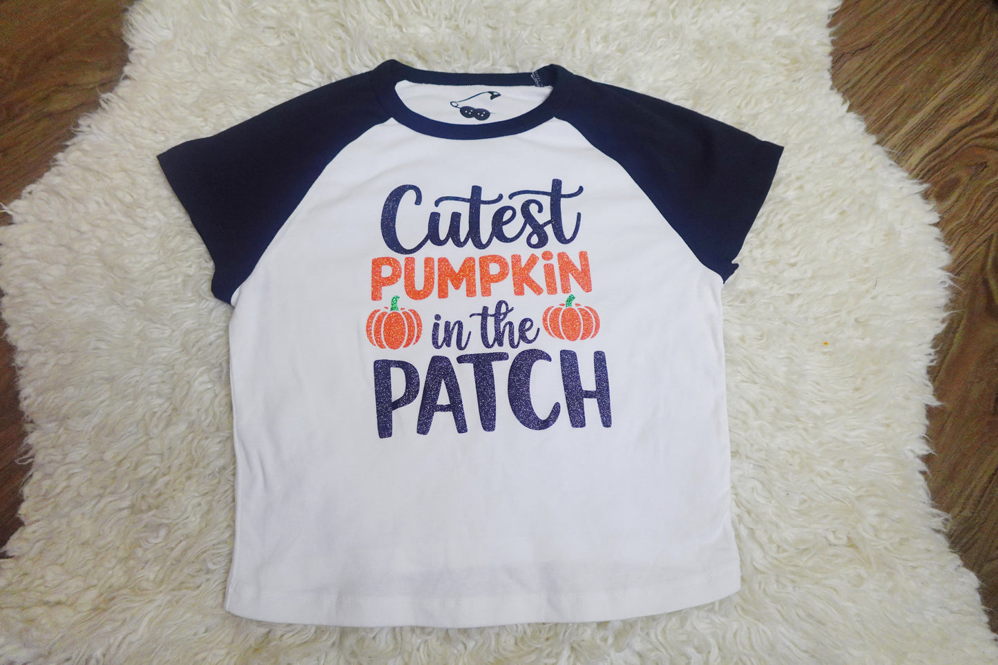 ( XL/XXL )Cutest Pumpkin  | Glitter Crop Tee