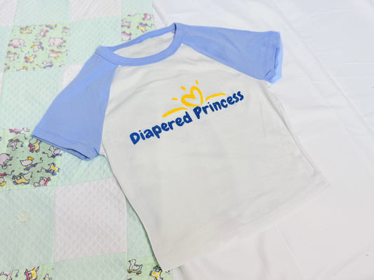 All Glitter Diapered Princess Tshirt
