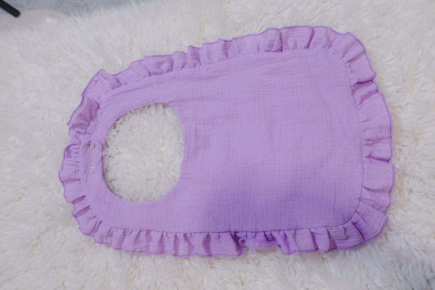 Lavender Fields | Seersucker Cotton Bib