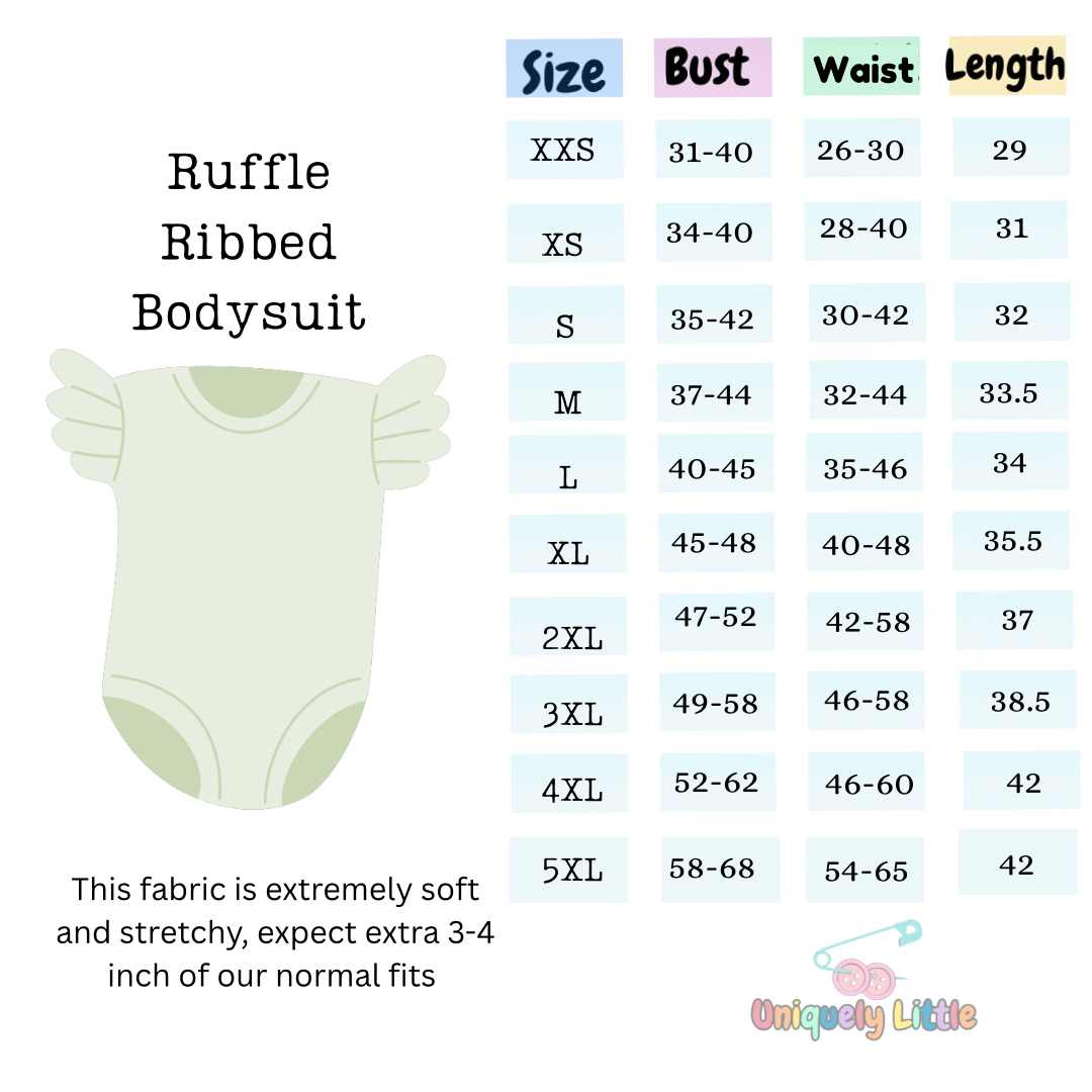 Evergreen Raindeer Cuddles | Ribbed Ruffle Oneise