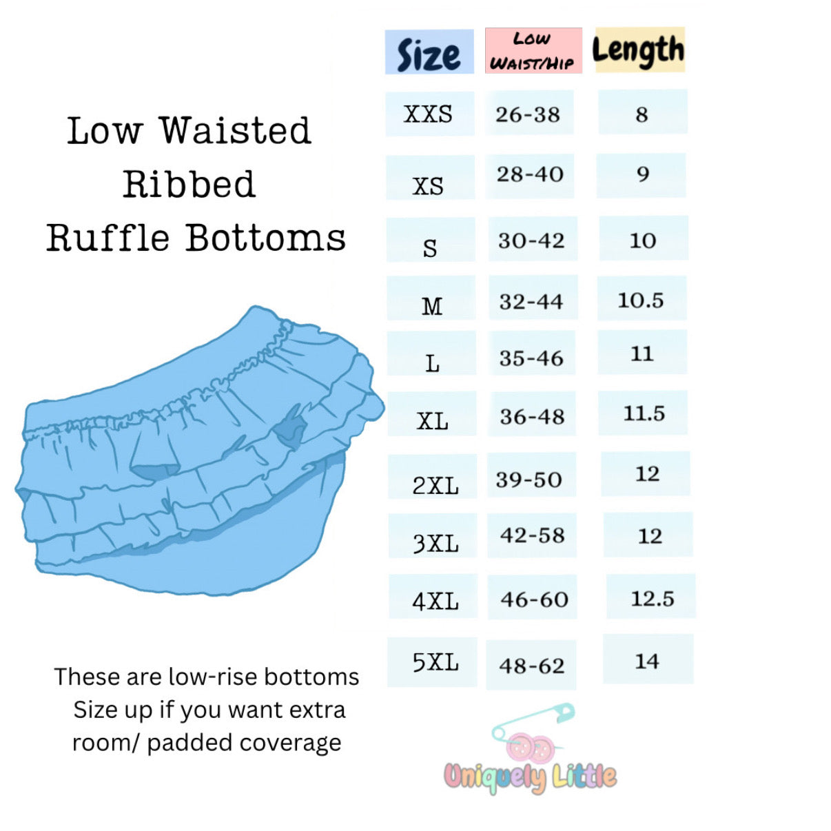 Bluebell Flutters | Low Waisted Ribbed Set