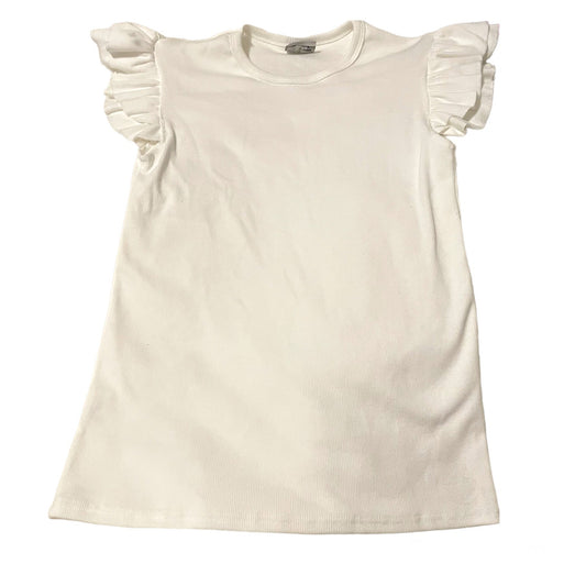 Large white ruffle top